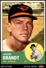 1963 Topps #65 Jackie Brandt Orioles 8.5 - NM/MT+