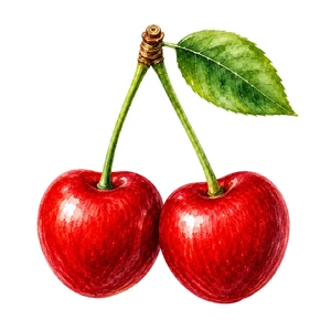 Cherry Fruit Food Self Adhesive Vinyl Sticker
