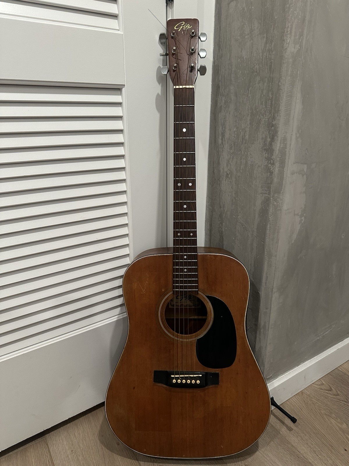 Vintage Giv SW12 Acoustic Guitar Japan ?? Bridge Lifting / Needs Repair