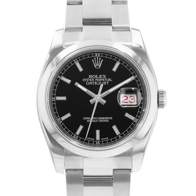 Rolex Datejust 36, 116200, Steel, Black Dial, Oyster Bracelet, Watch Only