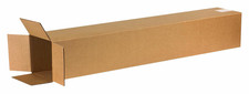 6640 Tall Corrugated Cardboard Box 6" L X 6" W X 40" H, Kraft, for Shipping, Pac