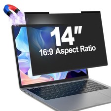 Magnetic Laptop Privacy Screen Filter 14 Inch for 16:9 Computer Mon... Fast Ship