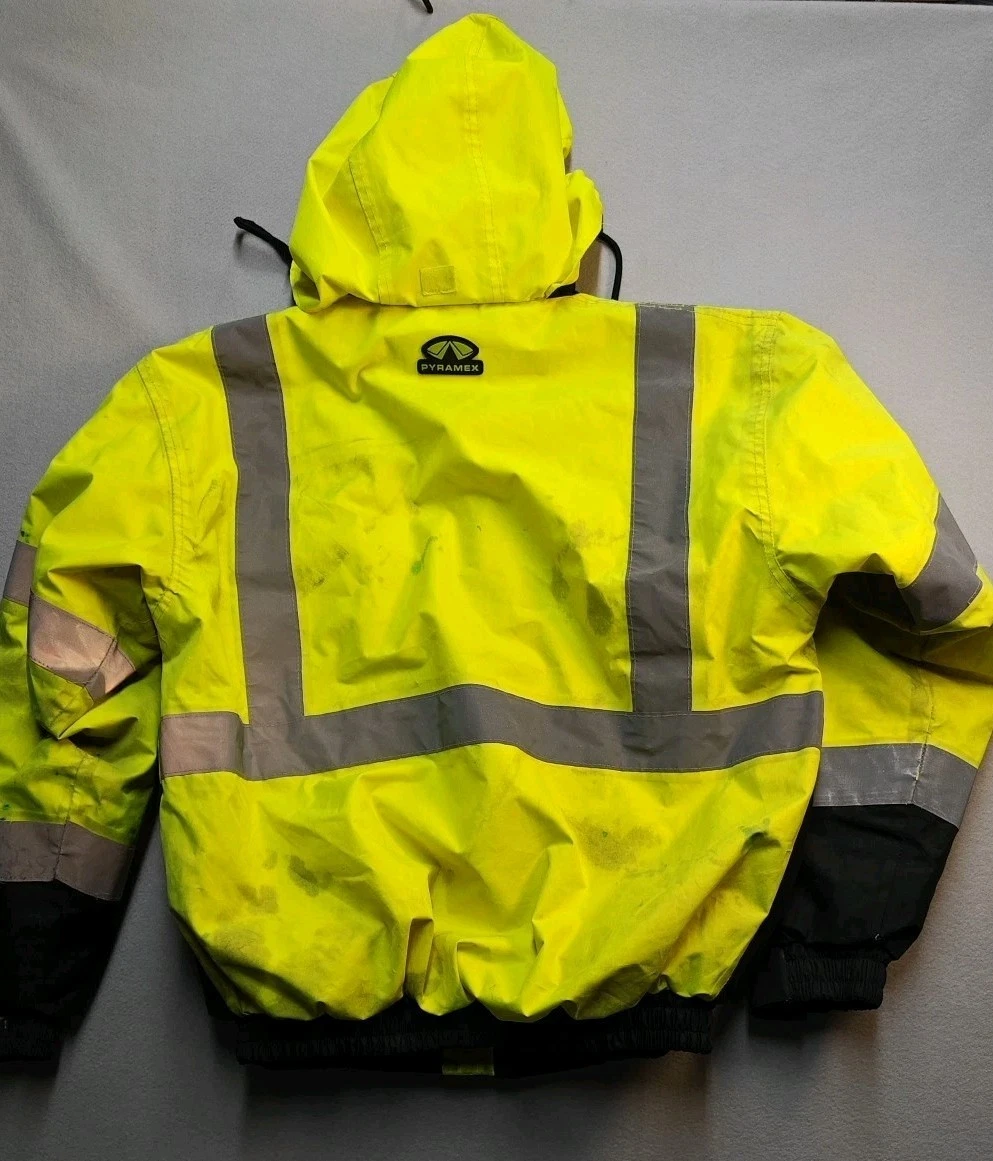 Pyramex Xtreme Visibility Class 3 Hi-Vis Jacket with Quilted Liner Size M image 6