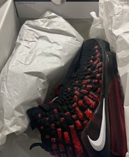 New Nike Lebron 17 Infrared Vi BQ3177-006 Black/White-University Red