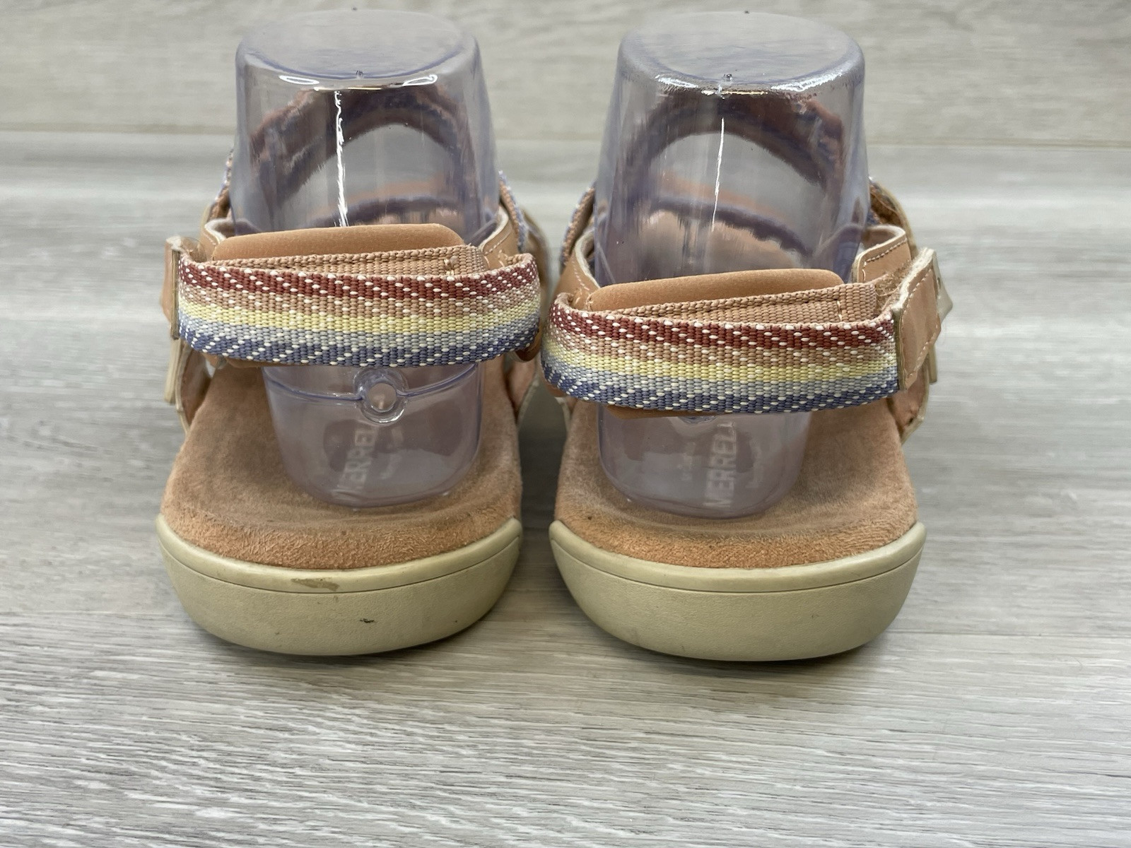 Merrell Tuscany sandali da donna US 9 marroni comodi in pelle scarpe da trekking trail