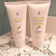 NEW Herstyler Sleek Hair Shampoo & Conditioner Argan Oil 3.38 Fl Oz TRAVEL SIZE 