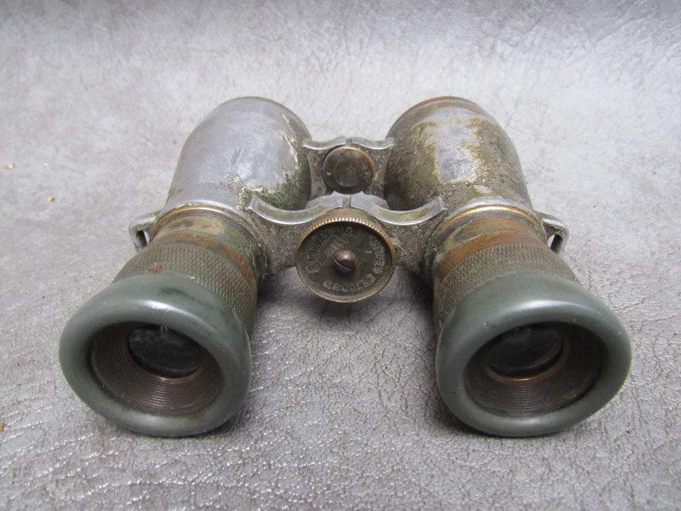 EIN GUTES PAAR DEUTSCHE WW1 FELDFERNGLÄSER 08 von CP GOERZ AUS BERLIN - Bild 3 von 4