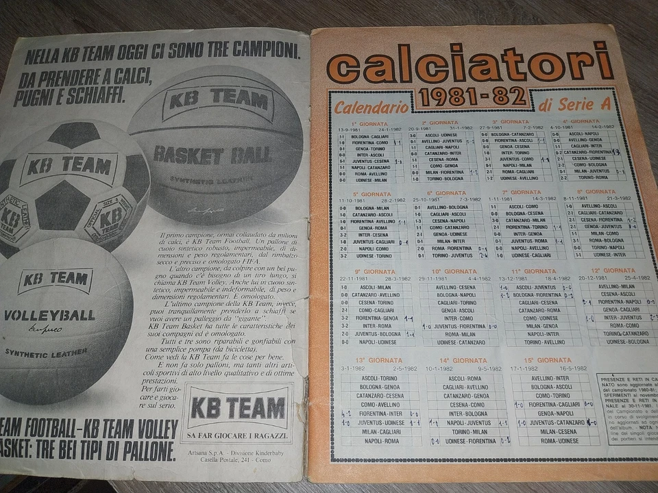 CALCIATORI 1981-82 - ALBUM FIGURINE PANINI - 1981 / 1982 - DA RECUPERO - Immagine 2 di 4
