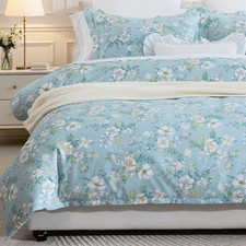 Twin Size 68"X90" Duvet Cover Set Cotton Printed Bedding for Twin Bed Country