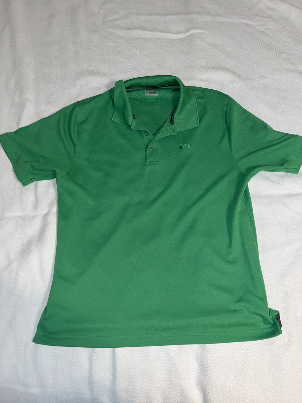 Under Armour Fitted Green Button Collared XL Shirt - image 1