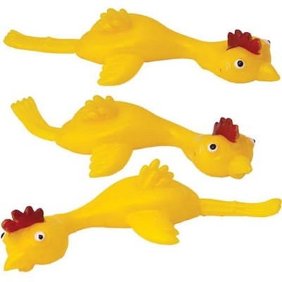 Flying Chicken Finger Flinger Toy   Stretch Launch Party Favor, Stocking Stuffer