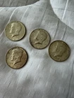 Lot of 4 1964 Kennedy half dollars 90% Silver