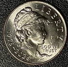 New ListingEmerging Liberty Dime 1776-2026 P, with DIE CRACK UNDER BUST ERROR