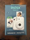 Fujifilm Instax Mini 12 Bundle - Clay White with ten photos- New Sealed