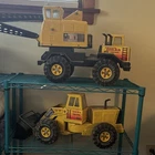 Tonka Vintage Metal Construction Vehicle Toy Truck Lot of 2 Yellow/Black