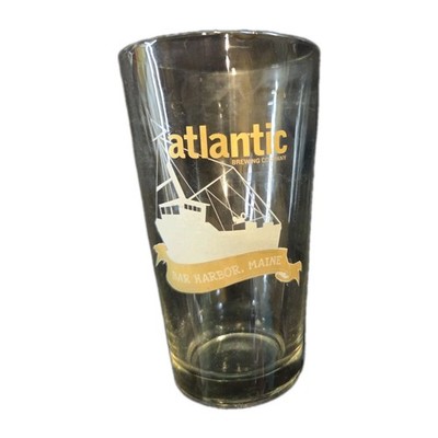 Vtg Atlantic Brewing Company Bar Harbor Maine Beer Glass