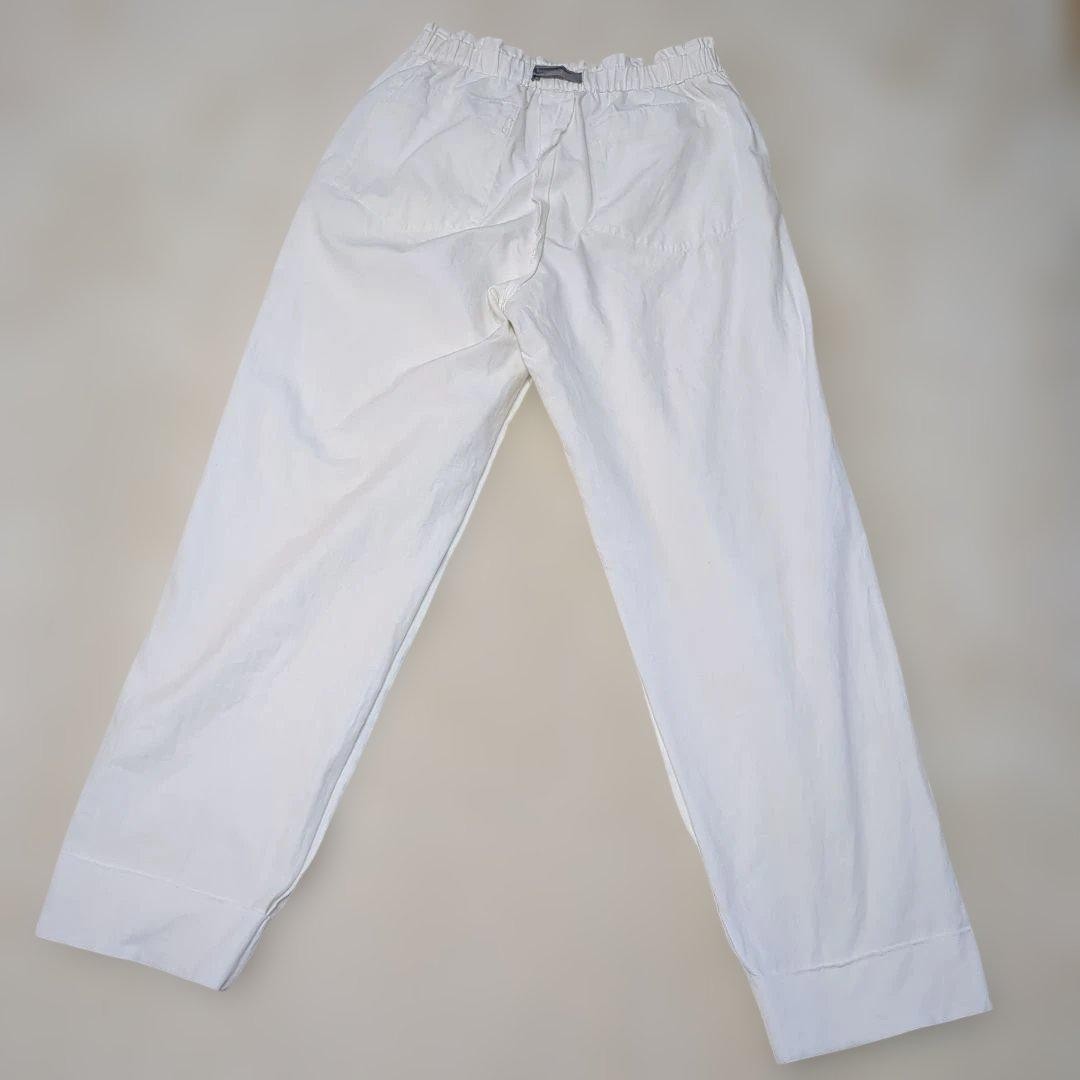 ISSEY MIYAKE VINTAGE 80S BRUSH TAG COTTON PANTS MEN COLOR WHITE