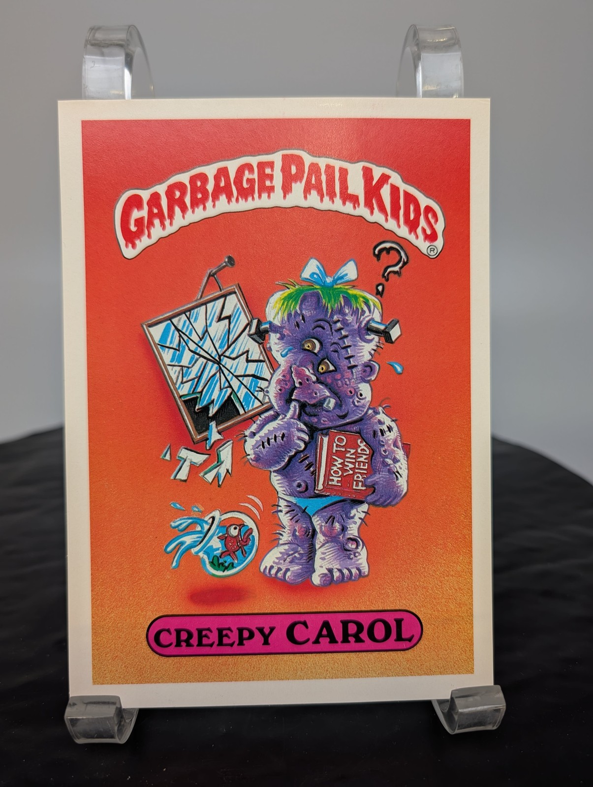1986 Topps Garbage Pail Kids Giant Stickers #25 Creepy Carol front