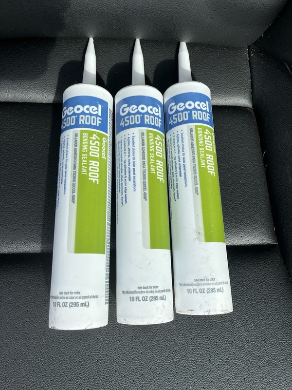 NEW Lot of 3 GEOCEL 4500 Roof Black 10 fl/oz.