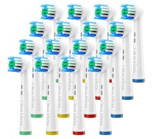Electric Toothbrush Replacement Heads Compatible with Oral-B Braun   16 Pack