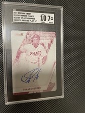 2019 Bowman’s Best Wander Franco Magenta Printing Plate auto 1/1