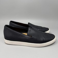 Birdies The Swift Black Smooth Leather Slip On Sneaker Women Size 8.5