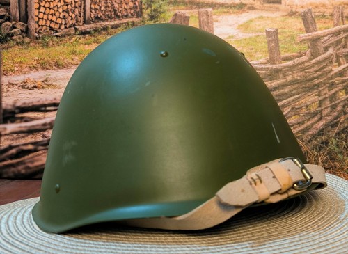Helm SSh 68 WWII Original Russisches Militär UdSSR Sowjetische Armee - Bild 3 von 22