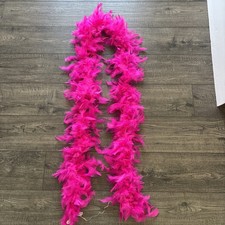 Bright pink Feather Boa one size