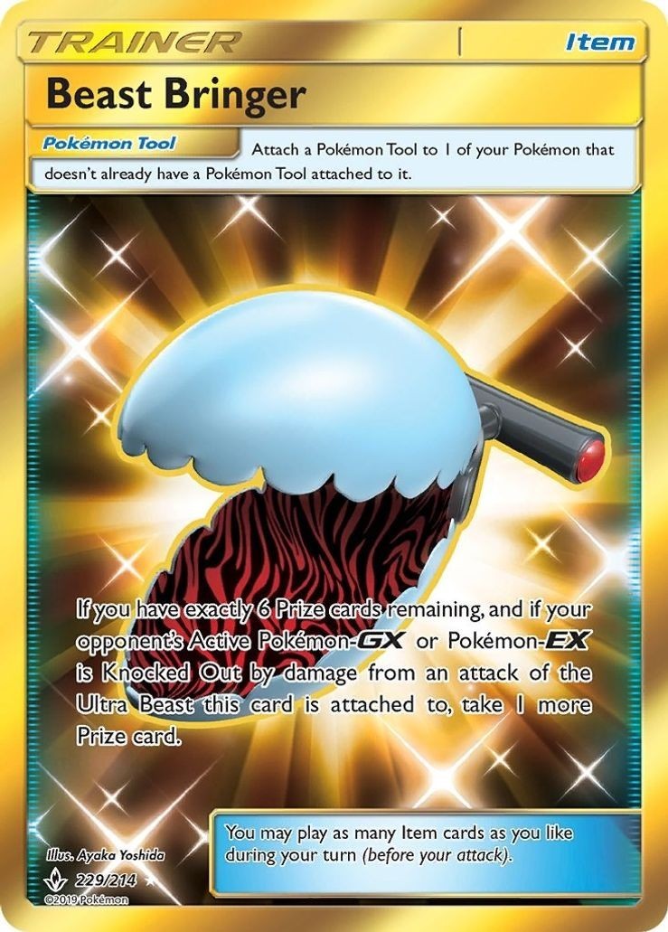 Beast Bringer - 229/214 - Pokemon Unbroken Bonds Sun & Moon Secret Rare Card NM