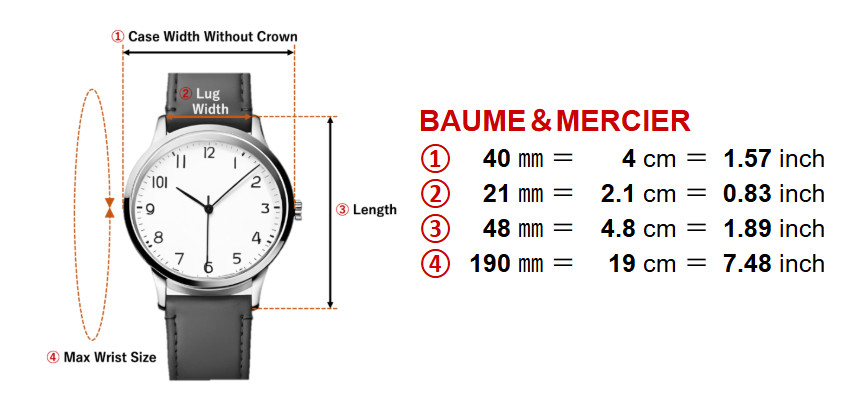 BAUME＆MERCIER Classima 65802 Open Heart Automatic Men's Watch 40mm Silver White image 2