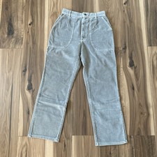 Vintage LL Bean Courdory High Waisted Pants Light Gray Size 10
