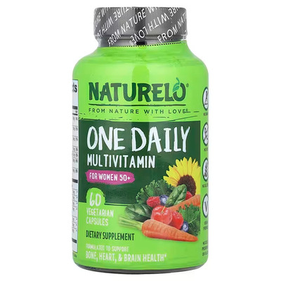 NATURELO, ein tägliches Multivitamin, für Frauen 50+, 60 Kapseln, Ablaufdatum: 10/2026