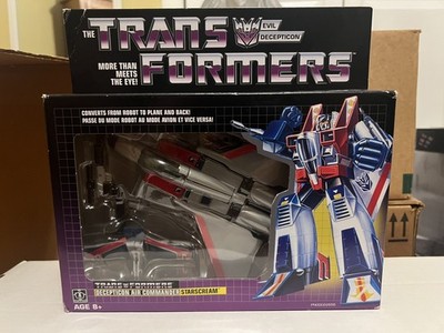 Exclusive New In Box Starscream G1 Walmart Reissue TRANFORMERS Hasbro 