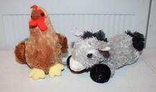 Aurora Cocky Rooster  Donkey Plush Stuffed Animal Mini