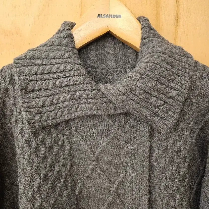 Patchwork Cable Knit Set (New) Gray - image 8