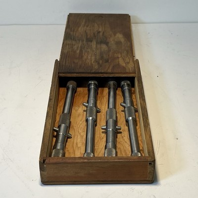The L.S. Starrett Co. Athol. Mass. U.S.A - 124 Solid Rod Micrometer 8''-14'' -B5:3