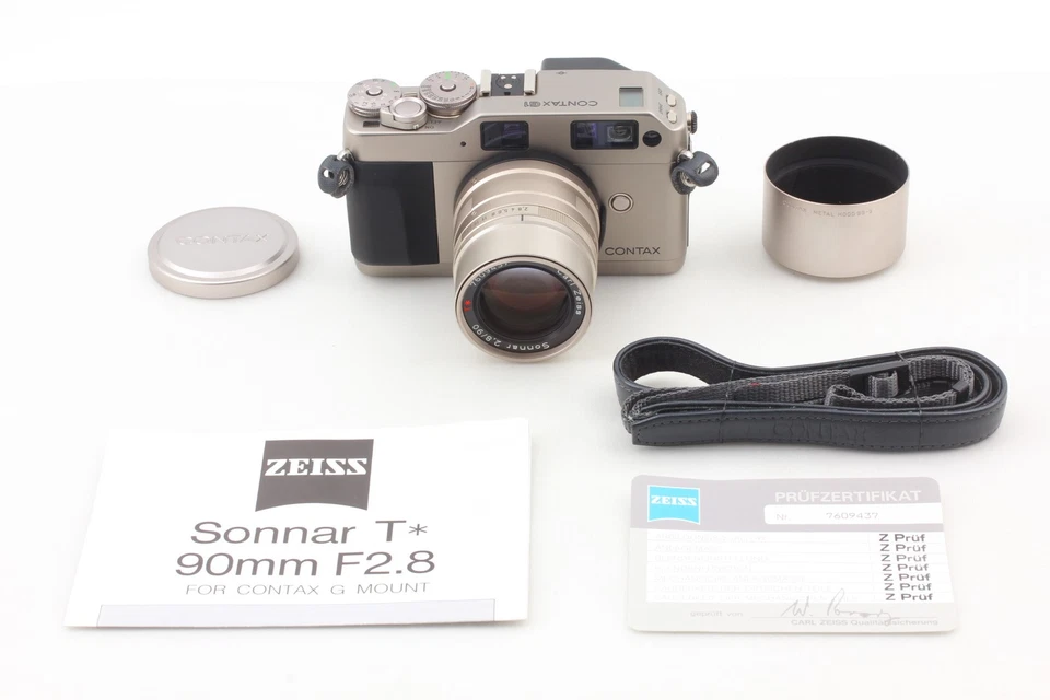 [COMO NUEVA+++ con capucha] Cámara fotográfica Contax G1 35 mm Lente Sonnar 90 mm f/2,8 de JAPÓN Foto 4 de 4