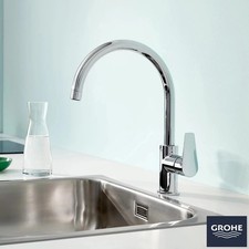 Grohe Start Edge Chrome Kitchen Sink Mixer Tap Single Lever-31866000