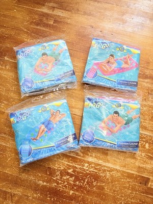 H2O Go Beach Bed Lounge Swimming Pool Float Lot of 4 Bestway 6'2'' by 2'4'' Large