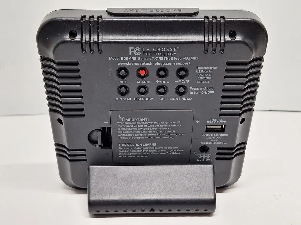 La Crosse Technology 308-146 Wireless Weather Station/ No outdoor sensor Or Plug - Image 2 of 4