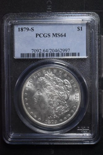 1879-S Morgan Silver Dollar $1 PCGS MS64