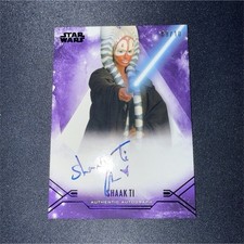 Topps Star Wars Stellar Signatures Autograph Shaak Ti Orli Shoshan SSA-OS /10