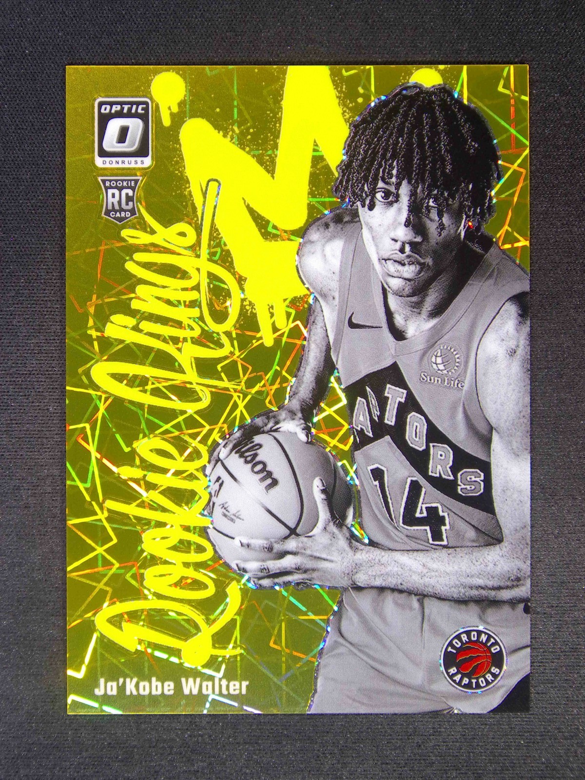 2024-25 Panini Donruss Optic Ja'Kobe Walter #2 RC Rookie Kings Velocity Gold /10