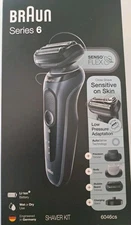 Braun Series 6 6046cs Electric Razor - Black - Wet & Dry - Cordless  Shaver READ