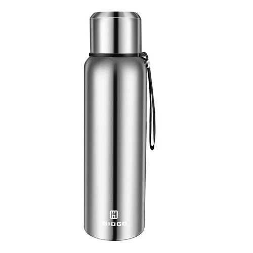 Insulated vacuum Thermo Bottle 1000ml/33.8oz with cup Stainless steel coffee ...