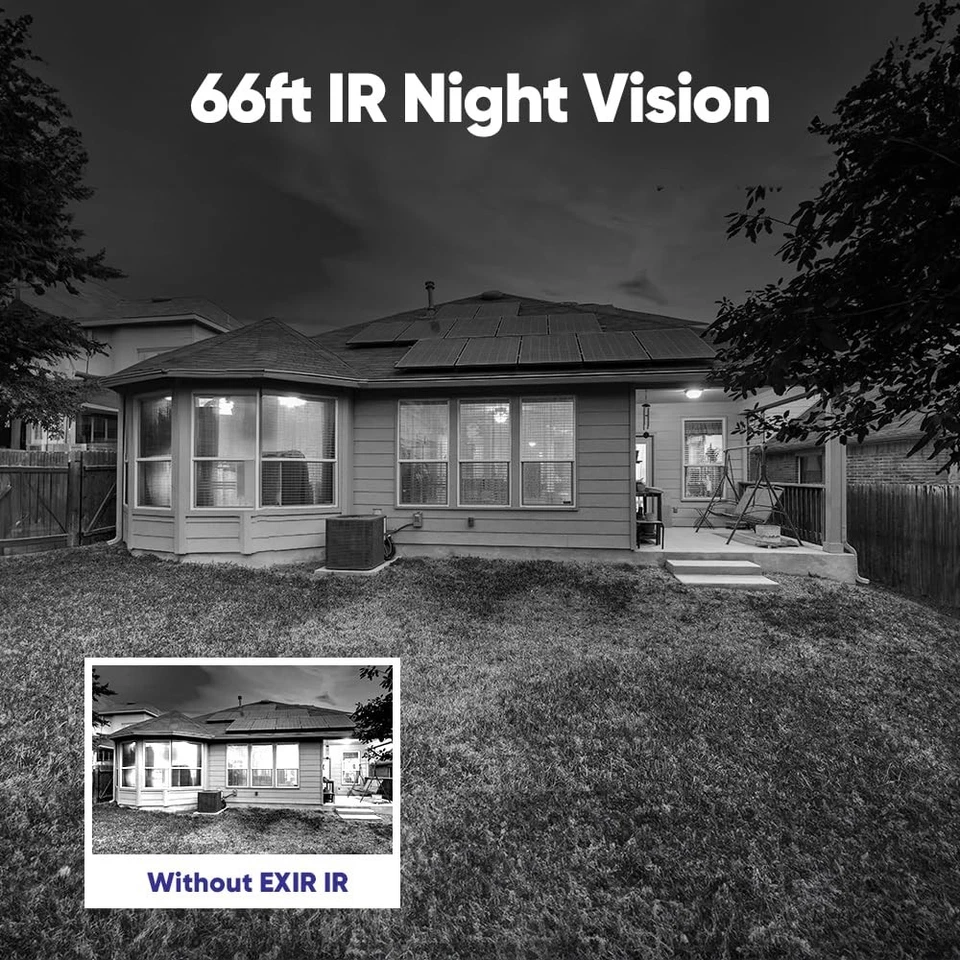 1080p Wired Home Security Camera with EXIR Night Vision, IP66 Waterproof for ... - Image 3 of 4
