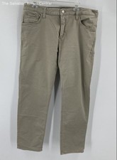 Mavi Mens Dark Tan Zach Medium Wash 5-Pocket Design Straight Jeans Size Approx L