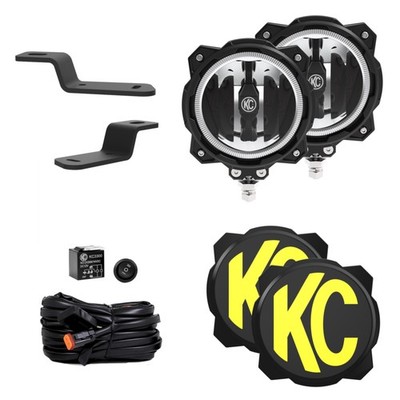 KC HiLiTES 97160 Pro6 LED 6'' Ditch Wide-40 Driving 2-Light System 21+ Bronco