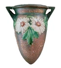 VINTAGE ROSEVILLE POTTERY DAHLROSE WALL POCKET #1258-8