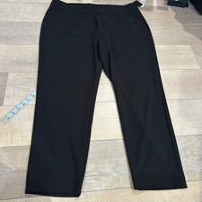 NINE WEST WOMENS NEW BLACK PANTS 2X PULL ON COMFORT